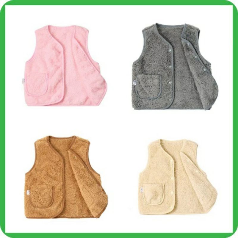 Áo Gile Lông Cừu Cho Bé Trai, Bé Gái