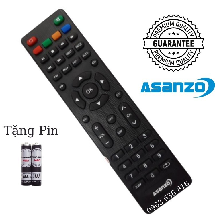 [FREESHIP 50K]  ✔ REMOTE ĐIỀU KHIỂN TIVI ASANZO THƯỜNG