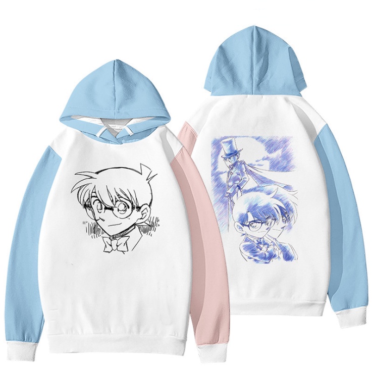 Áo Khoác hoodie Tay Dài Dáng Rộng In Hình Thám Tử Conan 3D Phong Cách Nhật Bản Thời Trang Cho Nam Và Nữ