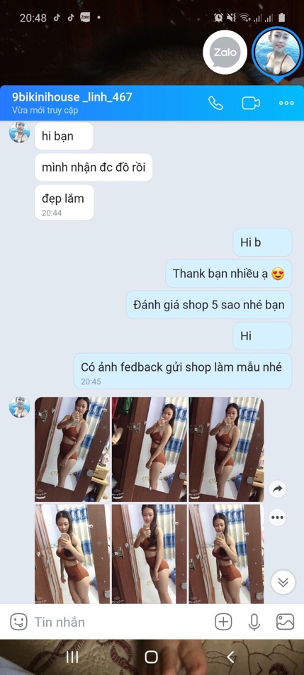 Bikini hai mảnh có gọng cam đất mặc đi biển đẹp