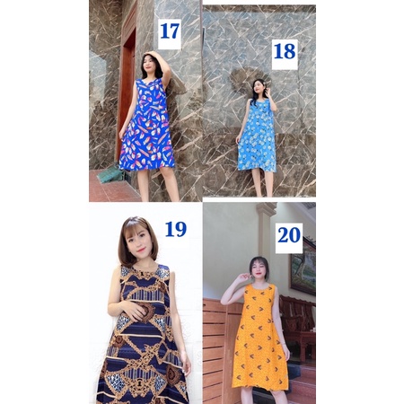 Váy lanh dáng suông