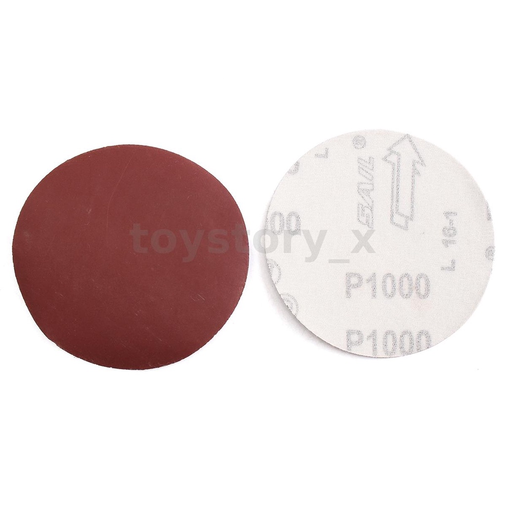 Set 10 Miếng Giấy Nhám 4 &quot;1000 Grit Kèm Đệm Lưng Và Đầu Nối Khoan Dùng Để Làm Sạch Máy Đánh Bóng