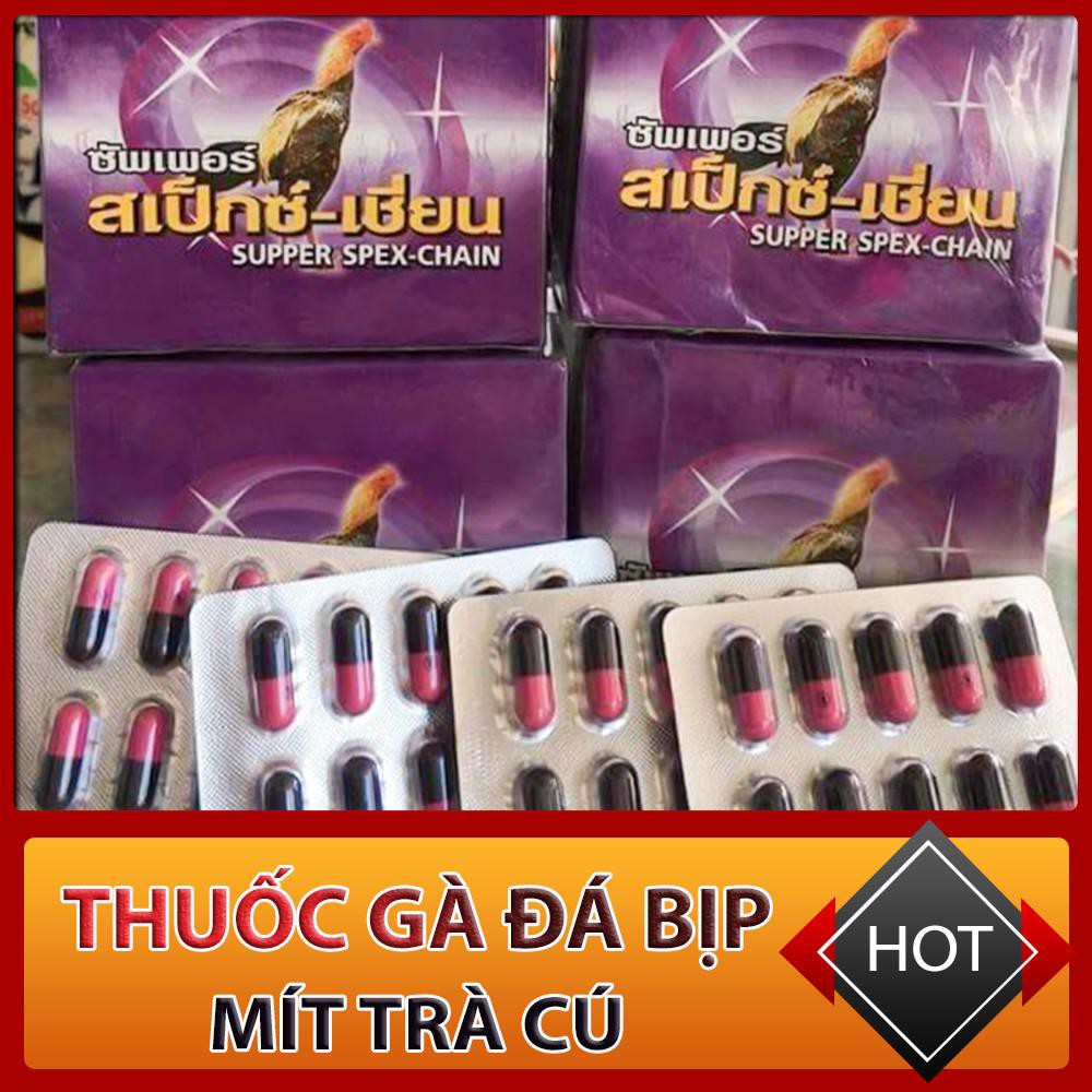 [Thức ăn cho gà đá] Thuốc kích thích mọc lông cho gà Super Spex Chain , ra lông nhanh , bóng mượt