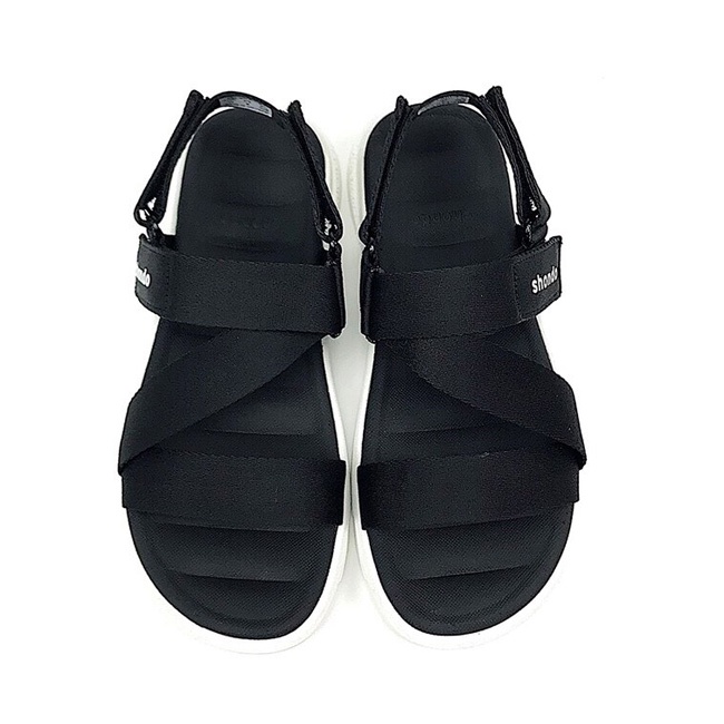 SHONDO | Giày Sandal Shondo F6 Sport đen đế trắng F6S003