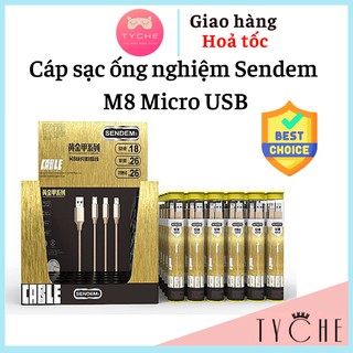Cáp sạc ống nghiệm sendem m8 micro usb - dài 1m - cáp android
