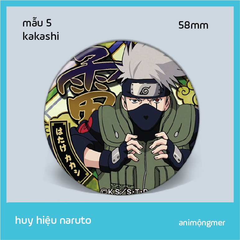 Huy hiệu naruto 58mm