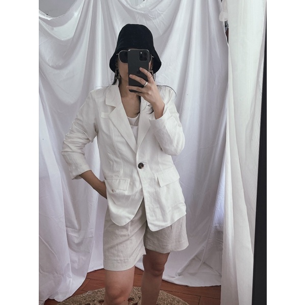 Áo Blazer linen cao cấp