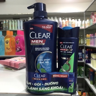 Dầu gội sạch gàu clear men630g