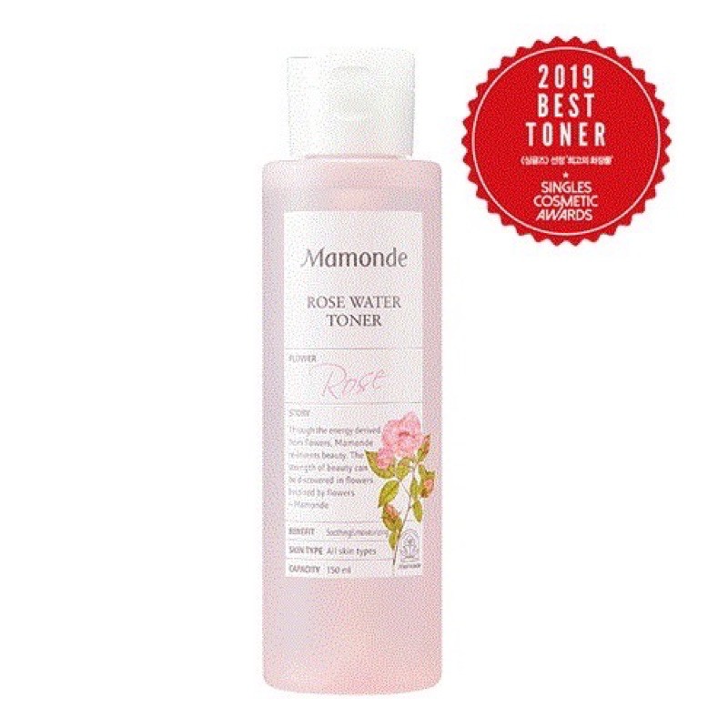 Nước hoa hồng cân bằng da Mamonde Toner