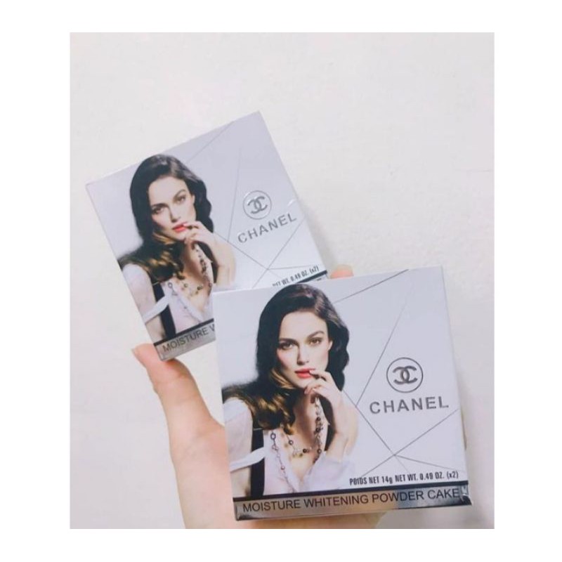 Phấn phủ chanel 2 tầng kèm bông phấn