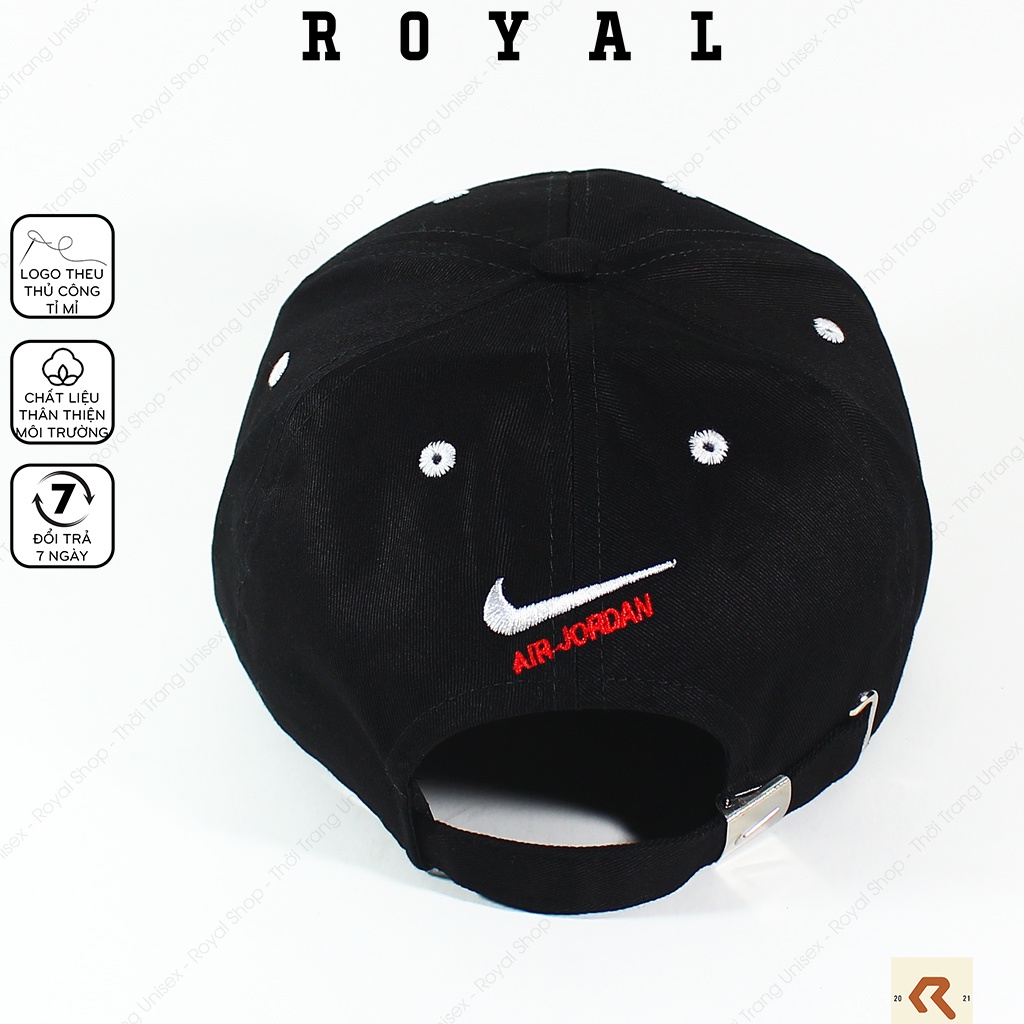 Mũ Lưỡi Trai jordan Nón Lưỡi Trai Nam Nữ JD Vải Kaki Cotton Hàn - Royal Caps