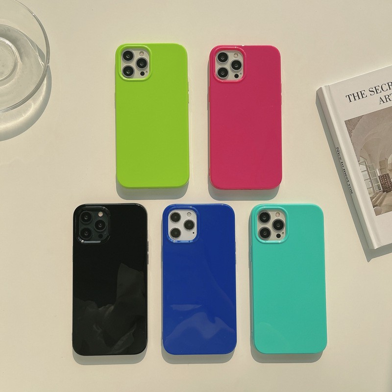 Ốp Điện Thoại Mềm Màu Kẹo AT0175 Cho IPhone 7 / 8 SE 2020 7P / 8Plus X XS XR 11 12 Mini Pro Max