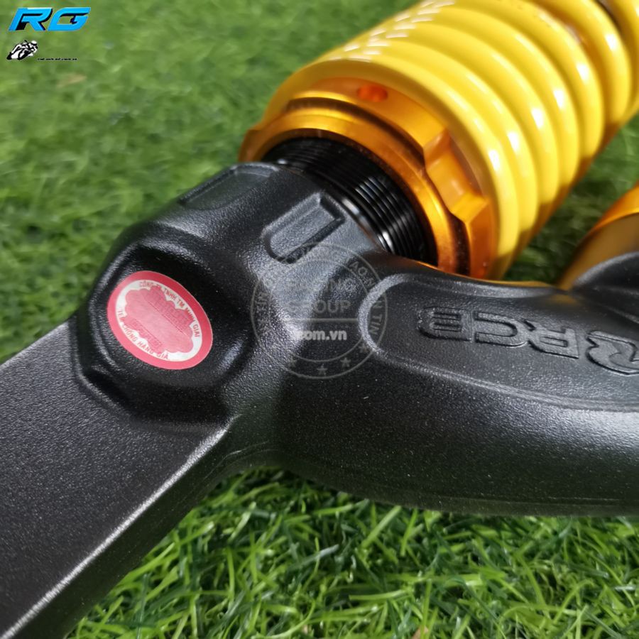 Phuộc Nhún Racing Boy Sau VE Click 125i 330mm Ty Vàng Cho Vario, Click, Vision, Fee Go Chính Hãng Bảo Hành 12 Tháng