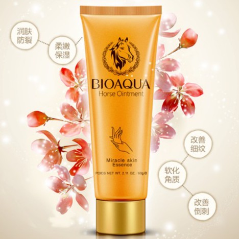 Kem Tay Dưỡng Ẩm Trắng Mịn Da Tay- Tinh Dầu Ngựa Bioaqua 60g