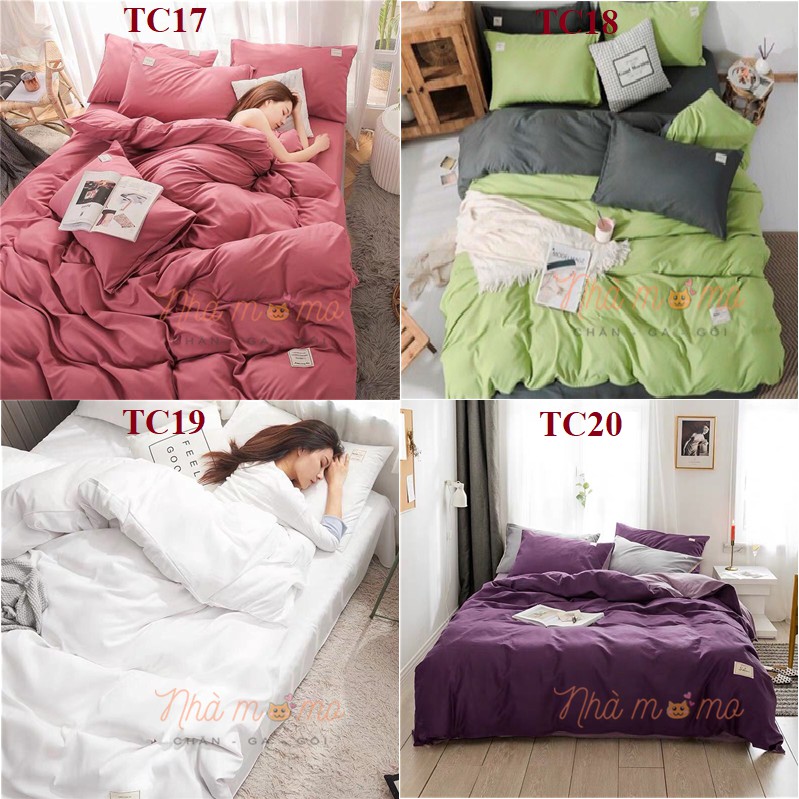[VẢI SIÊU MÁT MỊN] BỘ CHĂN GA GỐI COTTON TICI SẮC MÀU HOT TREND (CHAT CHỌN MẪU) | BigBuy360 - bigbuy360.vn