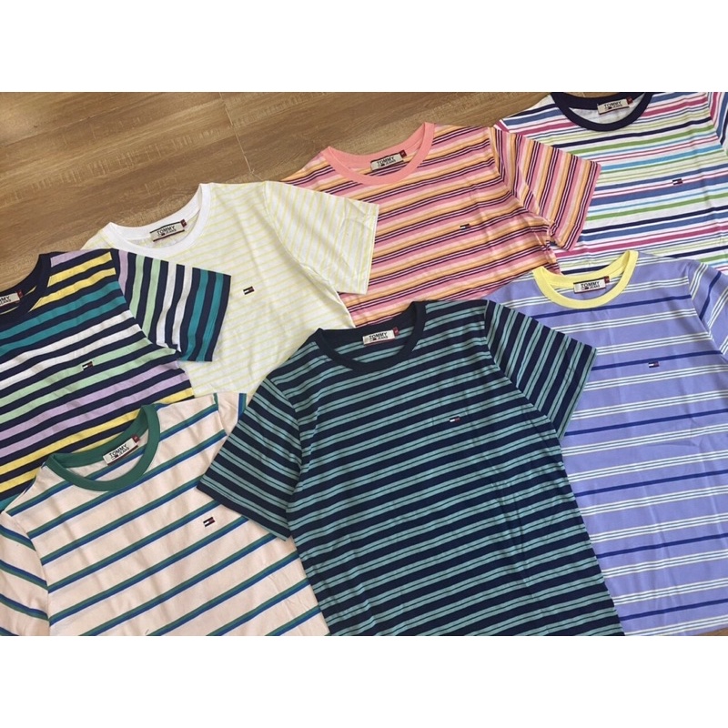 ÁO THUN SỌC TAY NGẮN