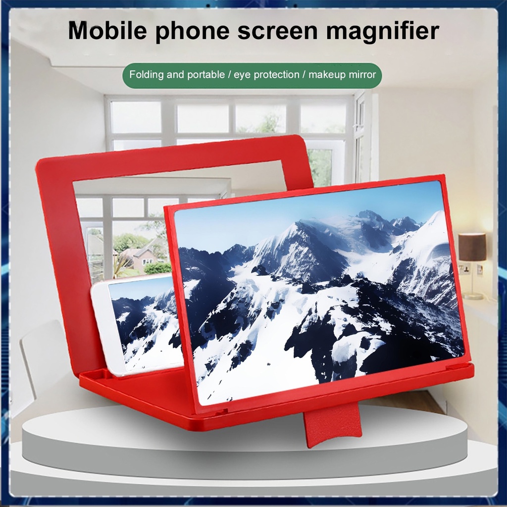 Kính Phóng Đại 3D Màn Hình Điện Thoại Kèm Giá Đỡ Bảo Vệ Mắt T&T
