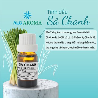Tinh Dầu Sả Chanh Thiên Nhiên đuổi muỗi, côn trùng, thanh lọc không khí Lemongrass Essential Oil AloAroma