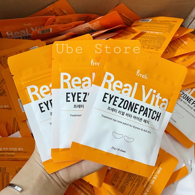 MẶT NẠ MẮT #PRRETI REAL VITA EYEZONE PATCH #SALE_OFF_90%