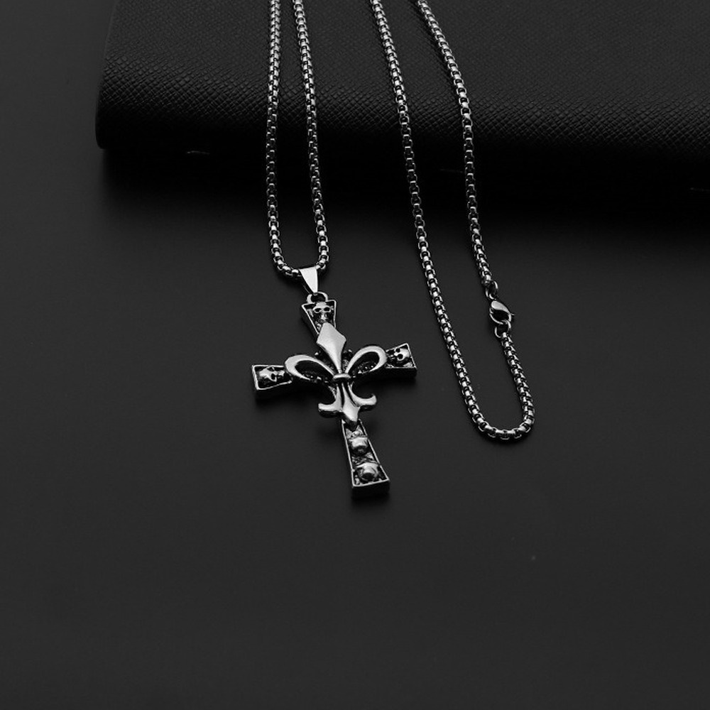 Vòng cổ Thép Titan Mặt Hình Hercules Nâng Tạ Đơn Giản Thời Trang Hàn Quốc Cho Nam Nữ