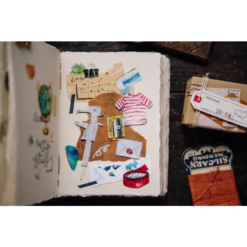 AM075 Cuộn washi Ours Paper Craft by Hank - Chiết lẻ chu kỳ