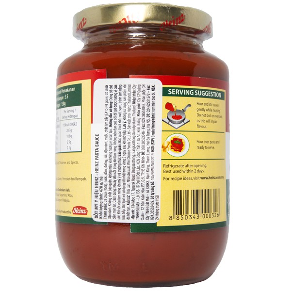 Hủ Sốt Mỳ Ý HEINZ 470g (Date: 2025)