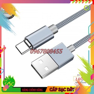 Cáp sạc dây dù samsung chân micro/type-c