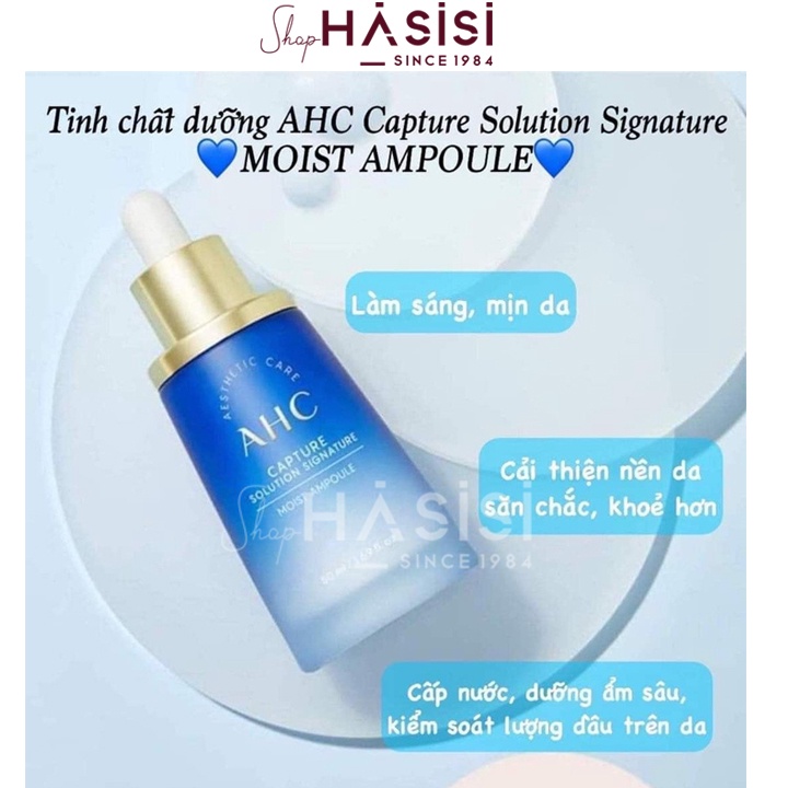 Tinh Chất Cấp Nước Dưỡng Ẩm AHC CAPTURE SOLUTION SIGNATURE MOIST AMPOULE 50ml