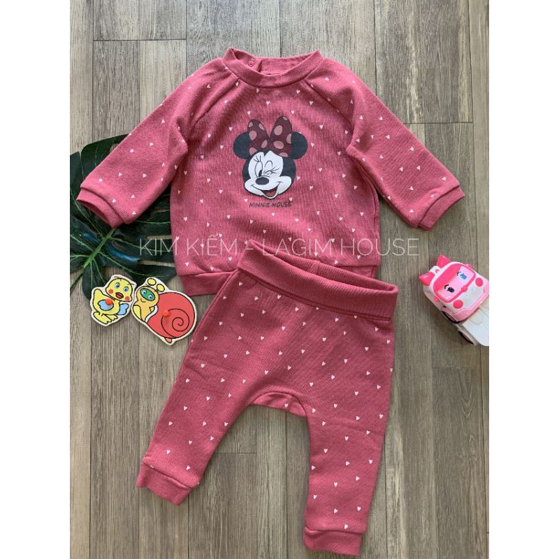 Set Bộ Dài Nỉ Lưng Cao Minnie Dư Xịn Cho Bé Gái - Lagim House