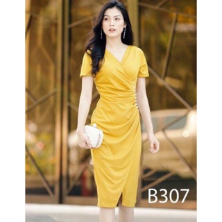 Đầm body xếp ly đính cườm sang trọng