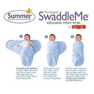 Bộ 3 chăn quấn Summer Infant đủ mẫu cho bé, có tách lẻ (hình, màu giao ngẫu nhiên)