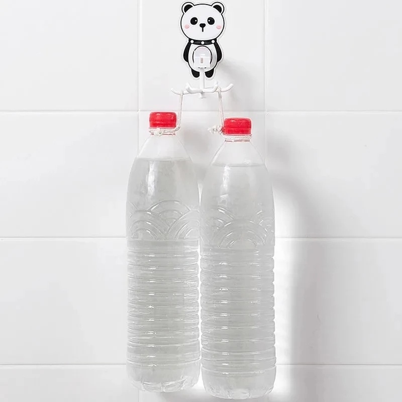 Móc Dán Tường Hình Hoạt Hình Xoay 360 Độ Tiện Dụng° Giá Treo Đồ 6 Móc Có Thể Xoay Được Cho Nhà Bếp Nhà Tắm Giá Đỡ