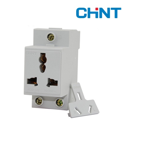 Ổ cắm cài thanh DIN chint AC30-124