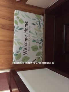 Thảm nhung bông Welcome home