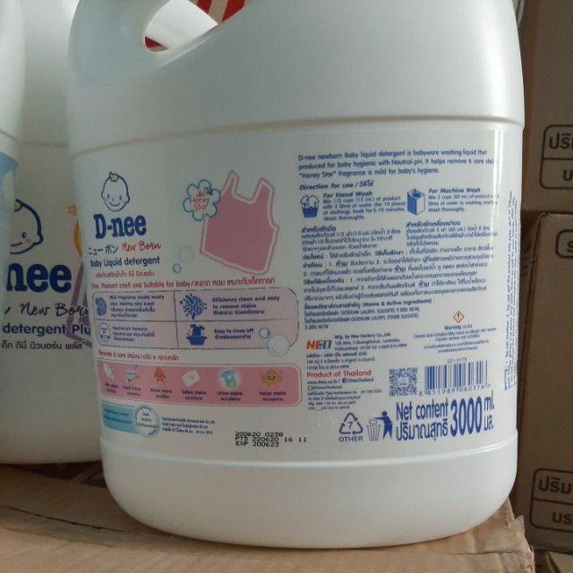 Nước giặt xả dnee thái lan 3000ml hàng chuẩn an toàn cho bé