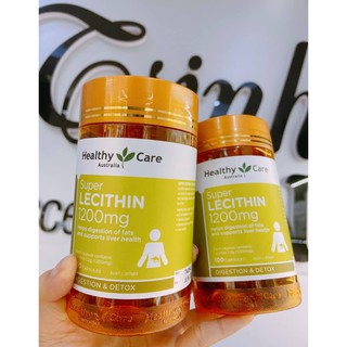 Mầm Đậu Nành Healthy Care Super Lecithin 1200mg Úc 100V