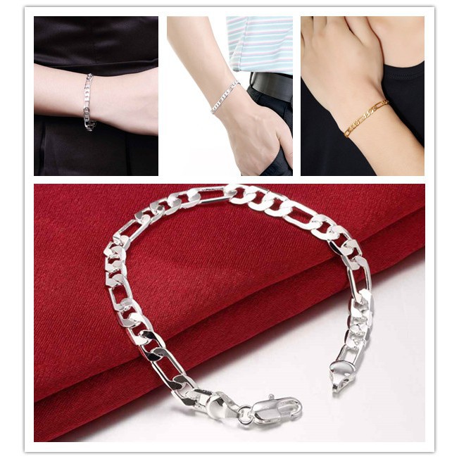 Vòng tay bạc cổ điển thanh lịch