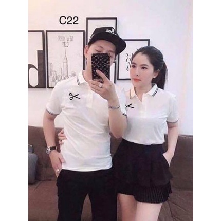 ÁO CẶP TÌNH NHÂN CỔ BẺ THỜI TRANG TAY NGẮN