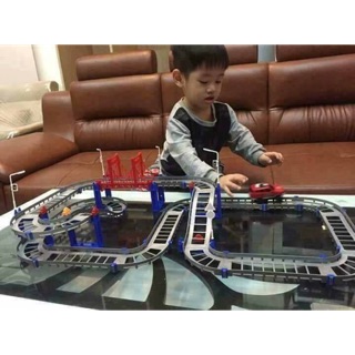Bộ đồ chơi oto tàu lượn đường ray 88 chi tiết
