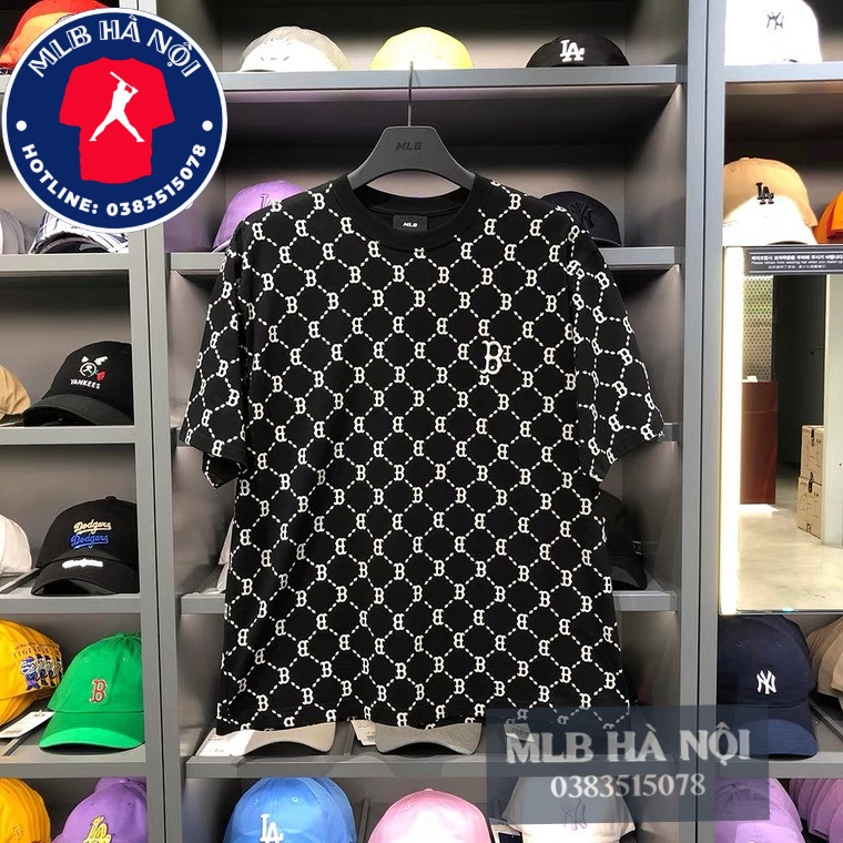 Áo thun tay ngắn Áo phông cộc tay nam nữ chính hãng MLB Diamond Monogram Hàn Quốc