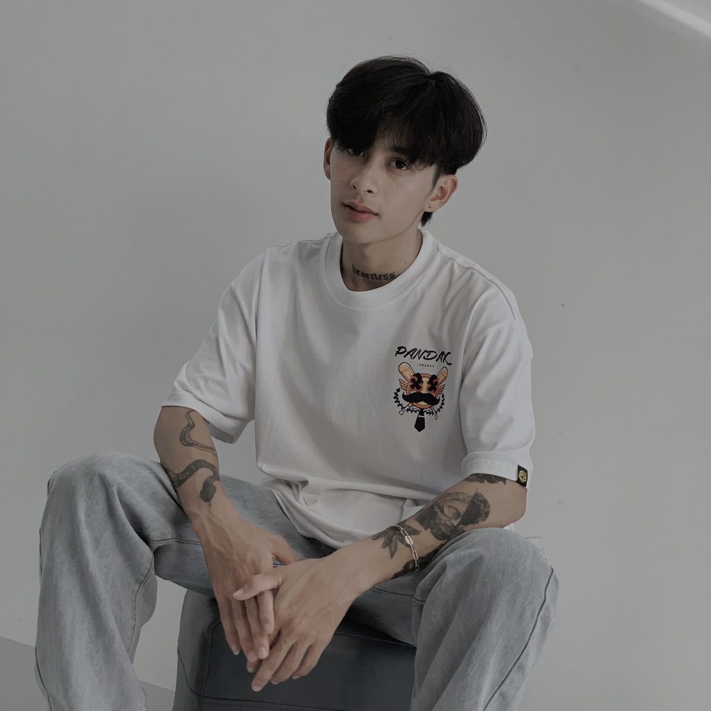 Áo thun tay lỡ PANDAX Mafia, basic tee local brand unisex , oversize nam nữ premium cotton 100%