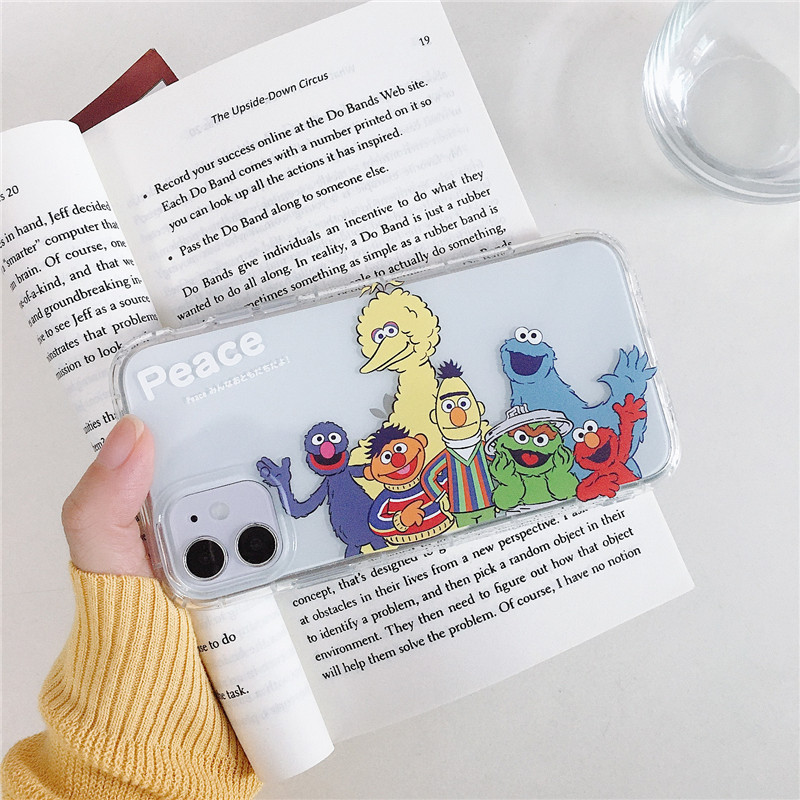 Ốp Lưng Họa Tiết Hoạt Hình Sesame Street Dễ Thương Cho Huawei Nova7I 6se 5i 7se 4e 4 3e 3i Mate40 Mate30 Mate20 P30 P40 P20Pro P20