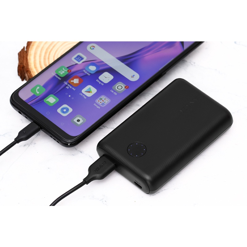 Pin sạc dự phòng Anker PowerCore II A1230 10.000 mAh Micro USB/1 cổng USB - Chính hãng BH 18 tháng