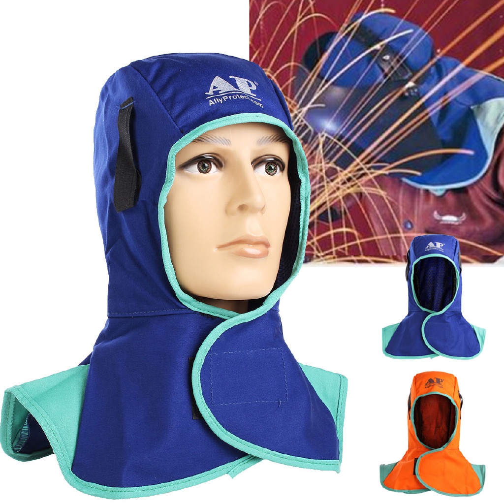 Mũ trùm đầu bảo vệ cổ chống cháy chuyên dùng cho người thợ hàn essentials