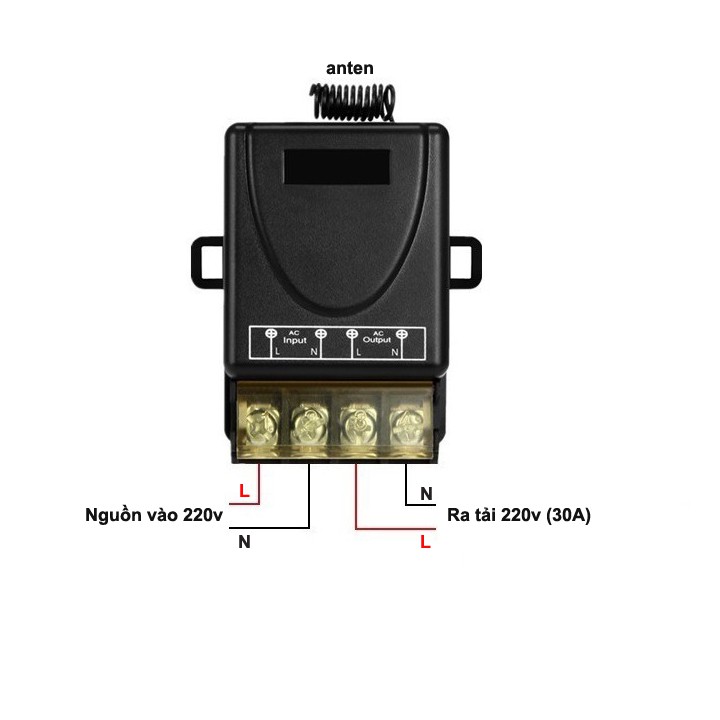 Công tắc điều khiển từ xa Rf 1000m/ 3000w/30A/220V