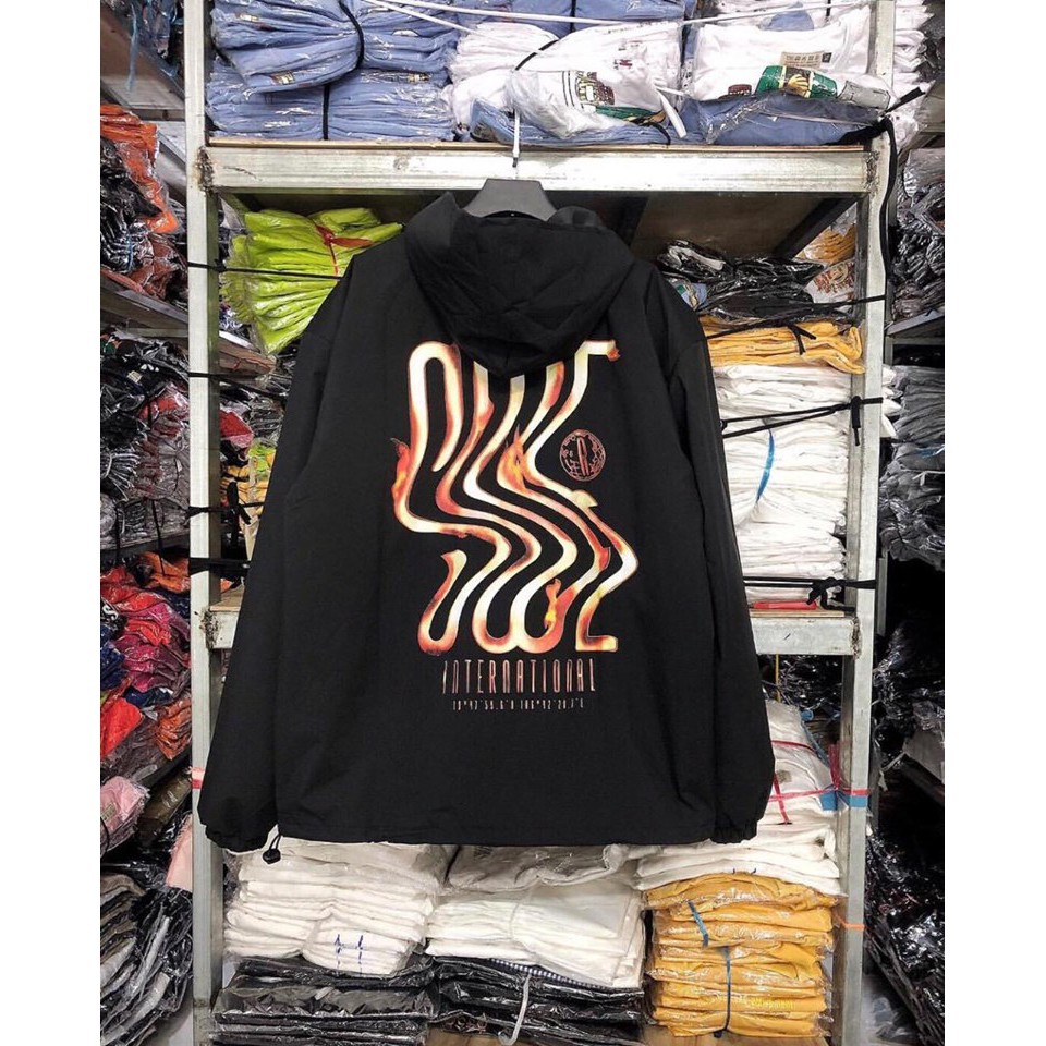 UNISEX - JACKET SWE - ÁO KHOÁC DÙ MẪU LƯỢN SÓNG SWE - ÁO KHOÁC DÙ ULZZANG | BigBuy360 - bigbuy360.vn