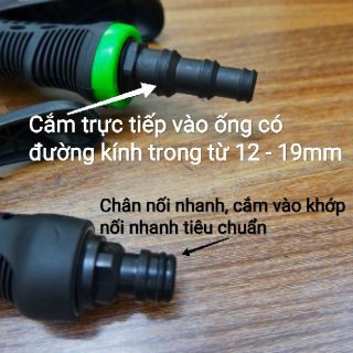 Bộ súng xịt nước đa năng tưới cây, xịt rửa xe tiện lợi tùy chỉnh nhiều chế độ