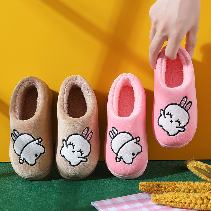 Children's cotton slippers, boys and girls home non-slip warm indoor and outdoor cartoon cute middle and small children's baby bag with cotton shoes