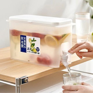 Bình Nước 3.5L Có Vòi Để Tủ Lạnh Cao Cấp, Đựng Nước Trà, Nước Trái Cây Tiện Lợi Đa Năng Ngăn Nắp