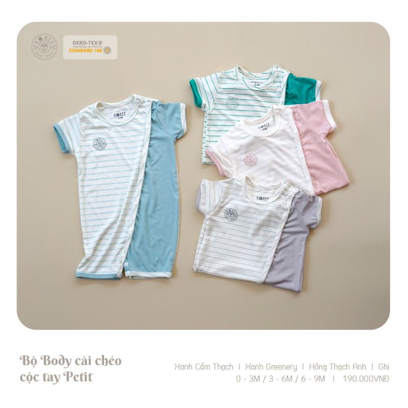 HRNEE - Body Cộc Tay Cài Chéo Hrnee Cho Bé (3-9,5kg)